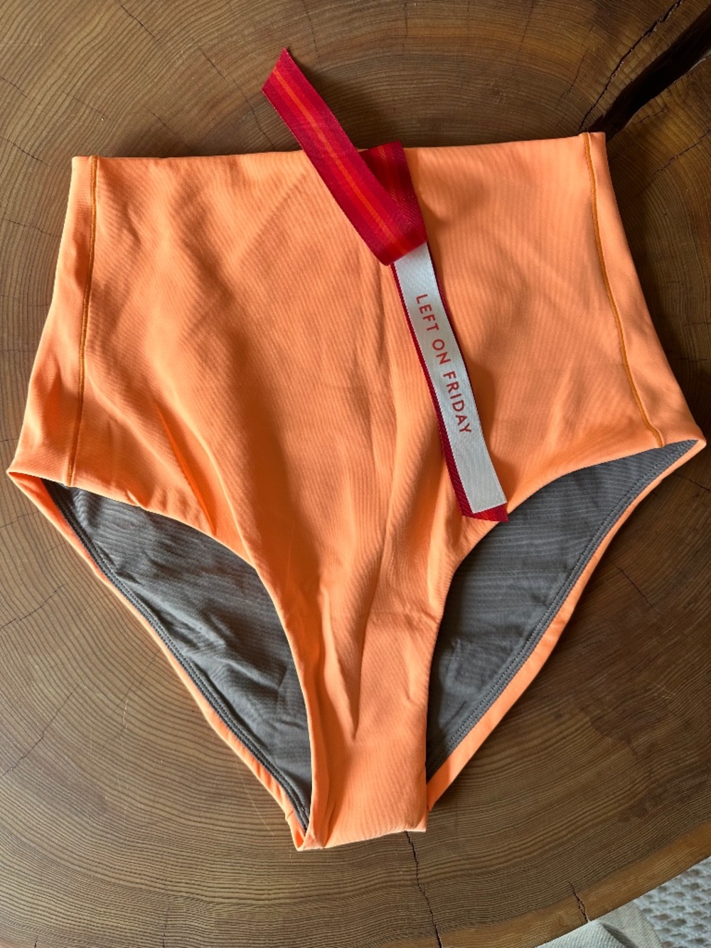 NWT Left on Friday Swim Bottoms Hi Tide Popsicle Orange Size Medium